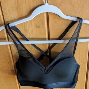 Victoria's Secret Black Mesh Strappy Bralette
